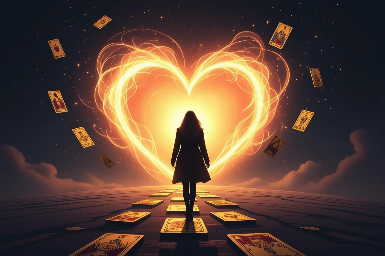 タロットの導きで未来の愛に向かって行動する人