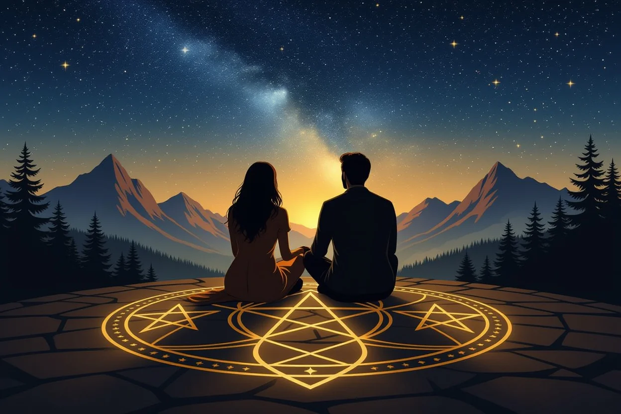 ペンタクルの安定力で築く恋愛関係の土台と絆のイメージ