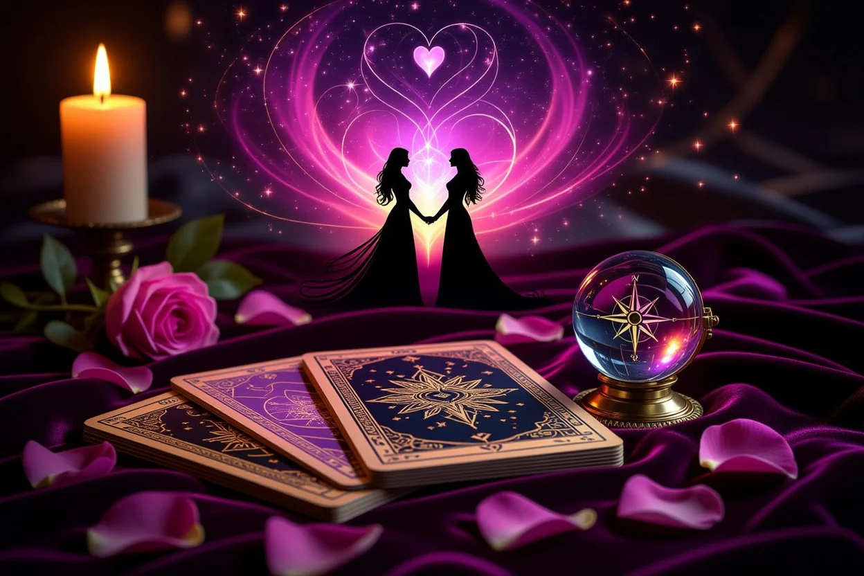 恋愛タロット占いで運命の人を見つける神秘的なカードスプレッド