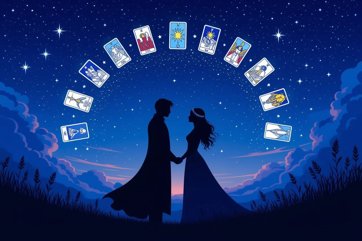 運命のパートナーとの出会い・タロットが示す恋愛の未来・星座と運命