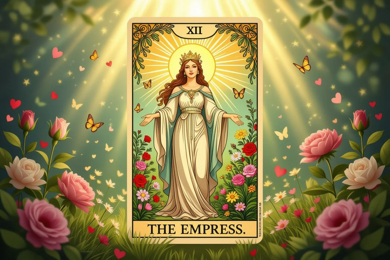 女帝のタロットカード - 恋愛における豊かな愛と魅力開花を示すメジャーアルカナ