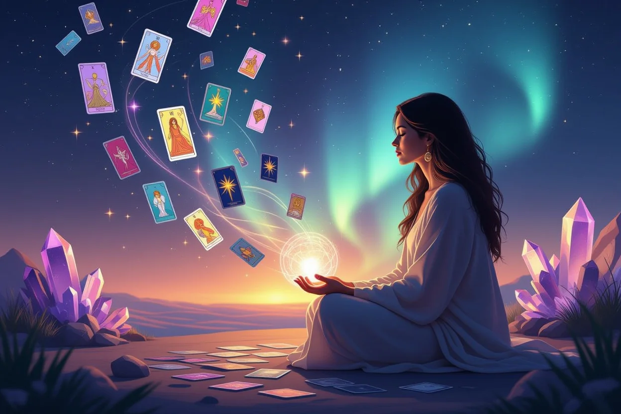 恋愛における内面的成長と自己変容のスピリチュアルな画像