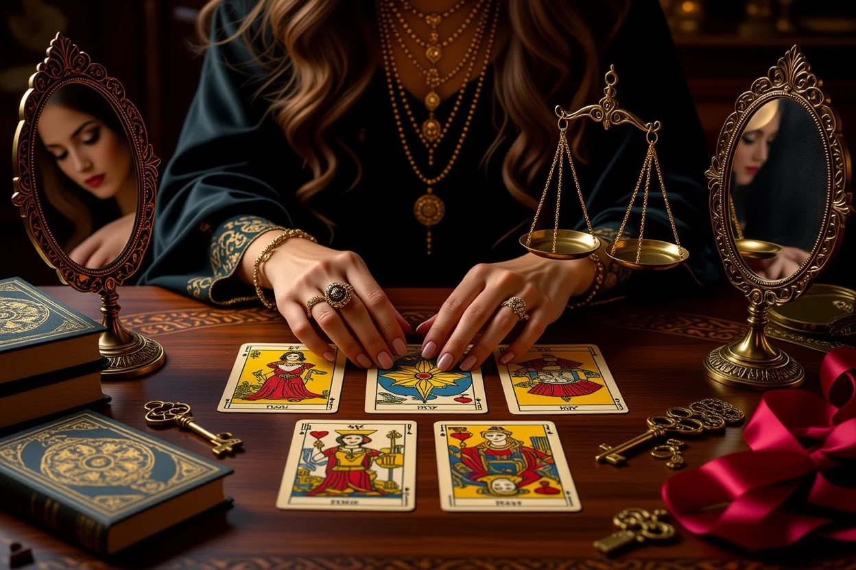 恋愛の隠された本質を暴くタロット占い・彼の本音と真実を読み解く神秘的なカード占術