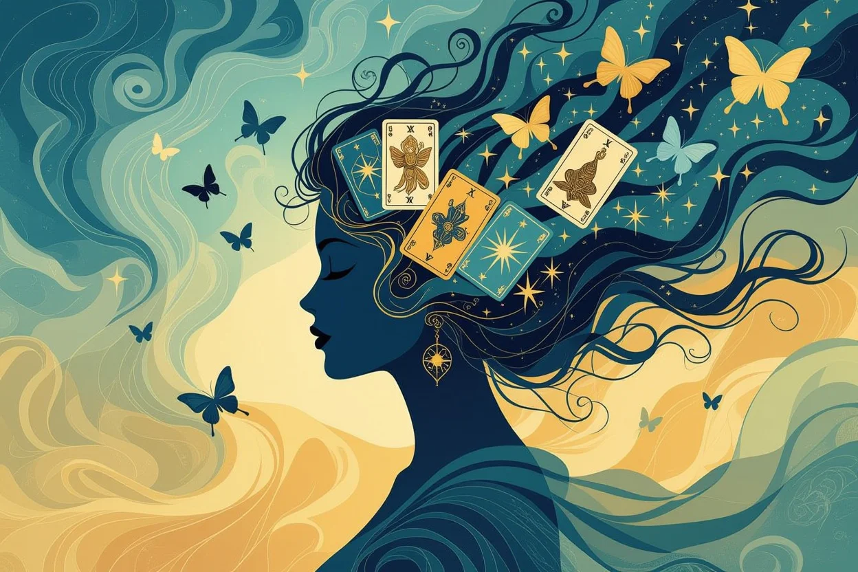 タロットカードの深層心理的メッセージを視覚化したアート作品