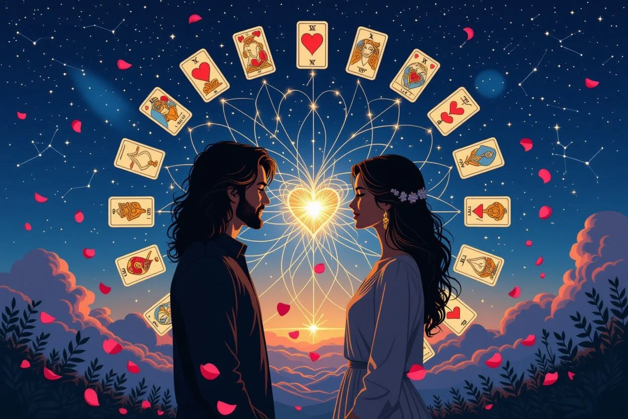 運命の相手との魂の絆をタロットで占う、真の愛の繋がり