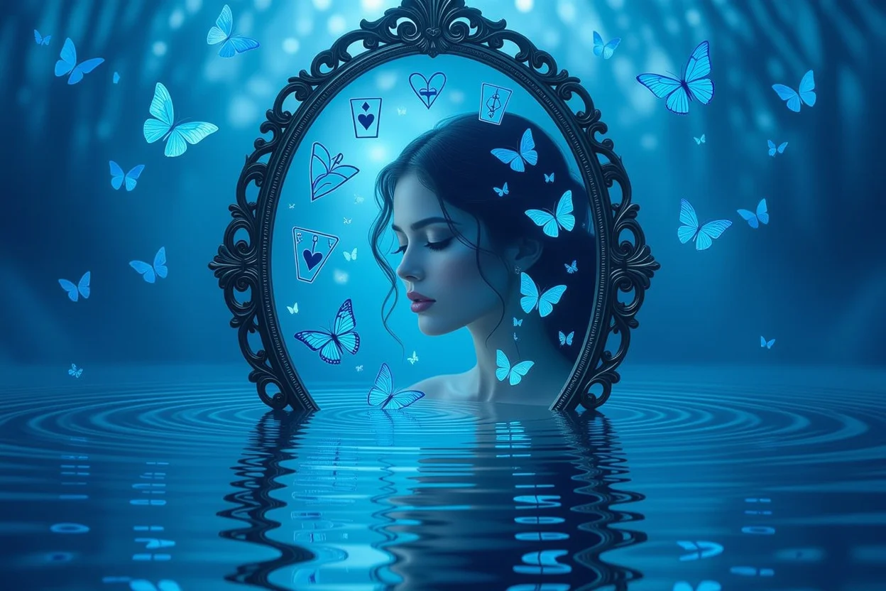 深層心理を映すタロットの鏡、隠された本音を表現、恋愛における心理的洞察