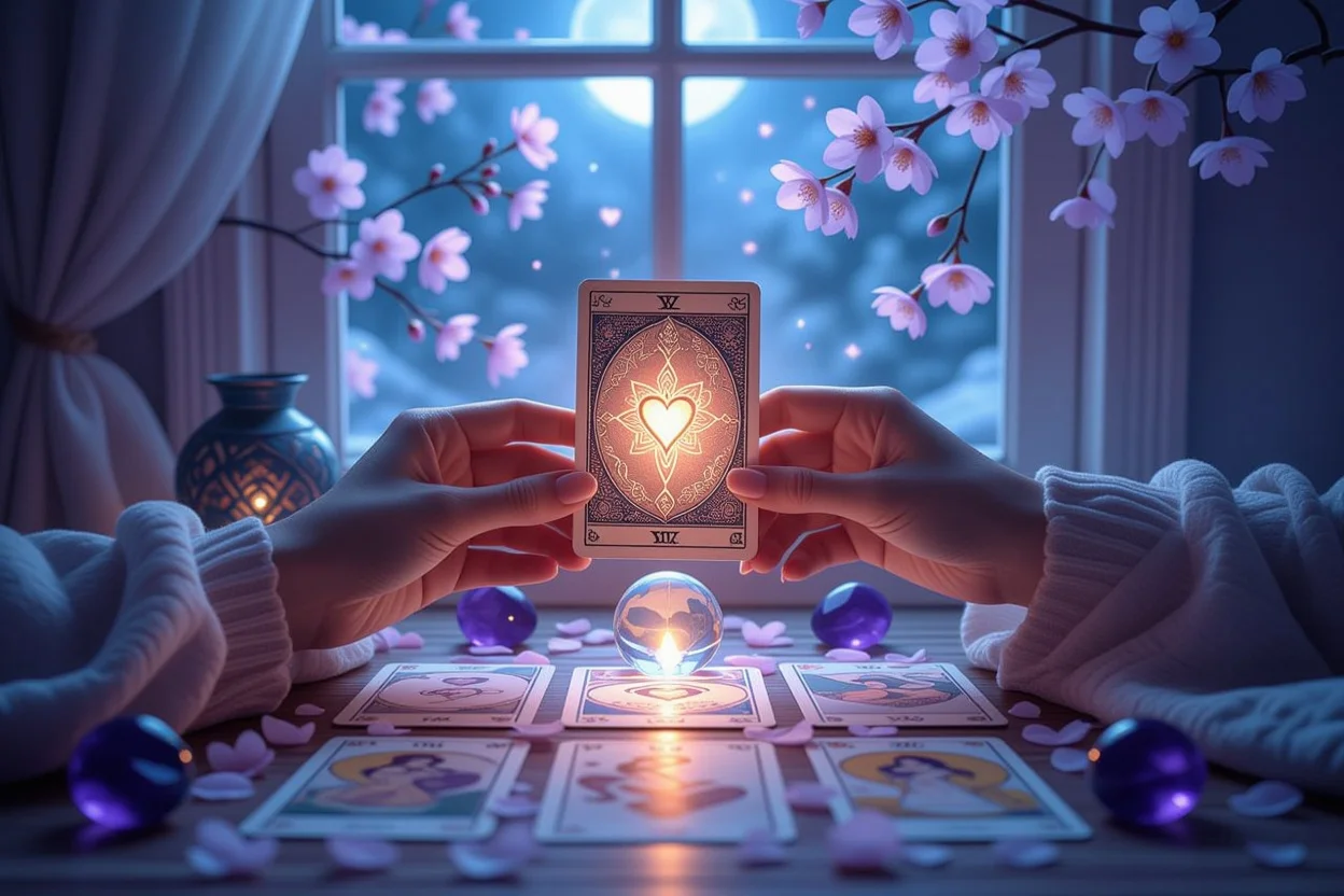 タロット占い師による恋愛の本音と未来を読み解く神秘的なカードリーディング