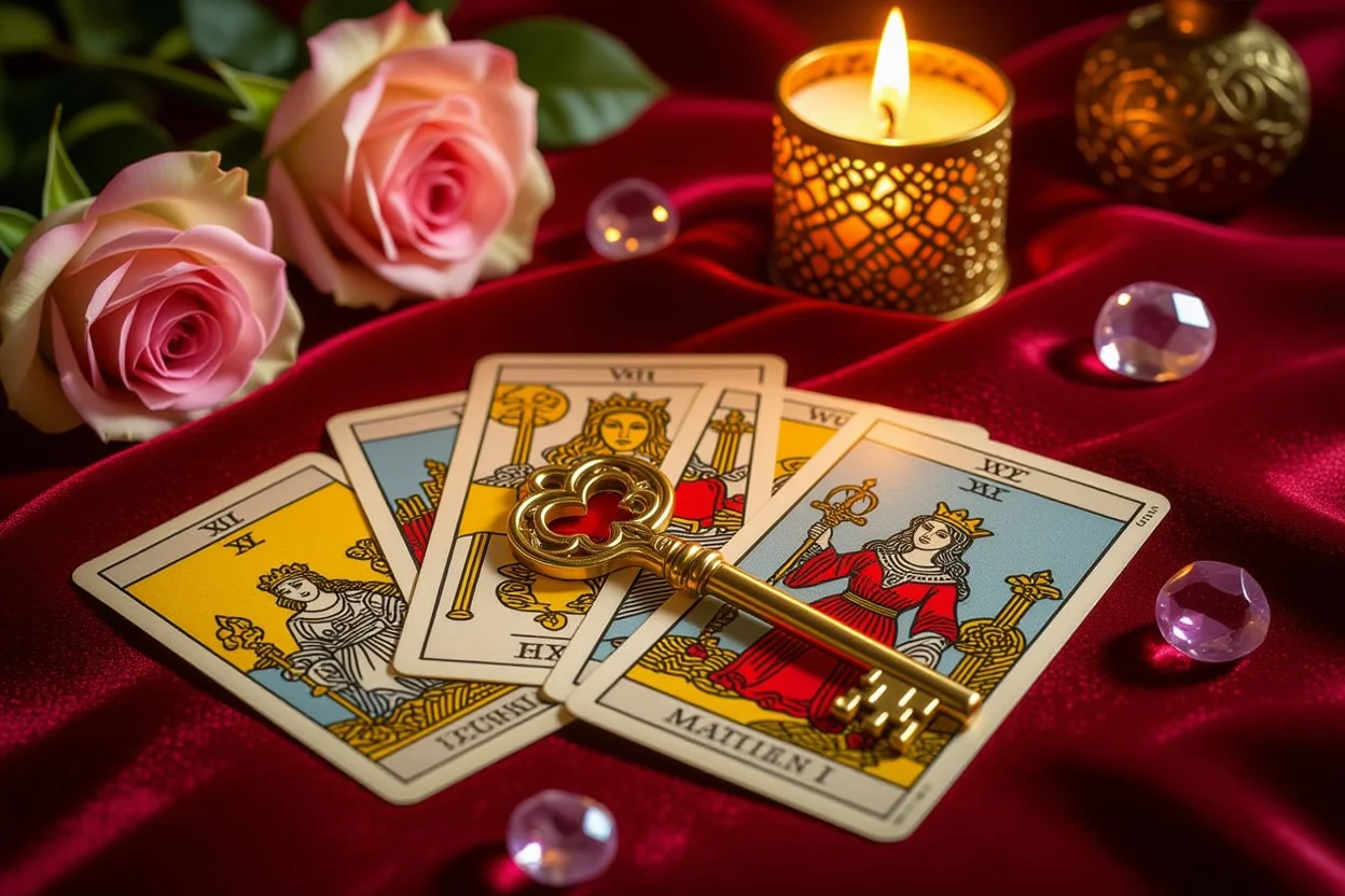 愛の鍵としてのタロットカードと恋愛運向上のための占い道具