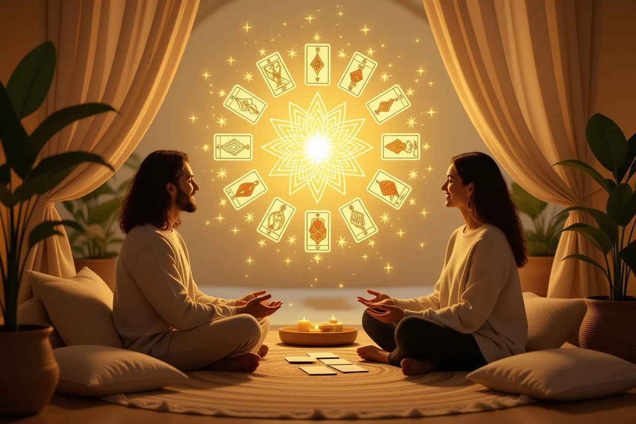 タロットガイダンスによる対話と共感、恋愛関係を深める実践的な場面