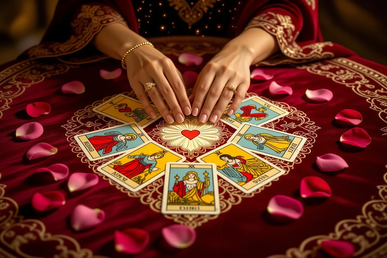 片思いや復縁の悩みを解決するタロット占いの実践的なシーン