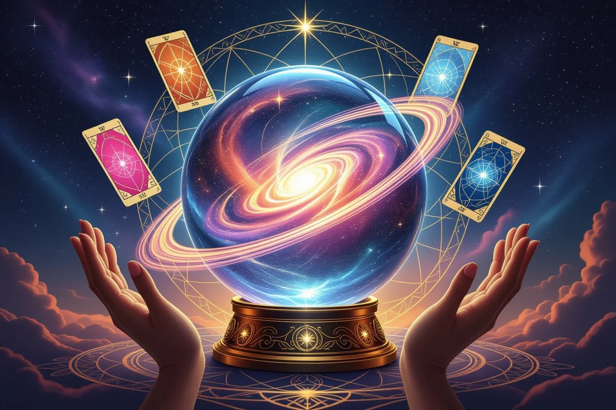 宇宙の愛の法則とメジャーアルカナの秘密を解き明かすタロット占いの神秘的なビジョン