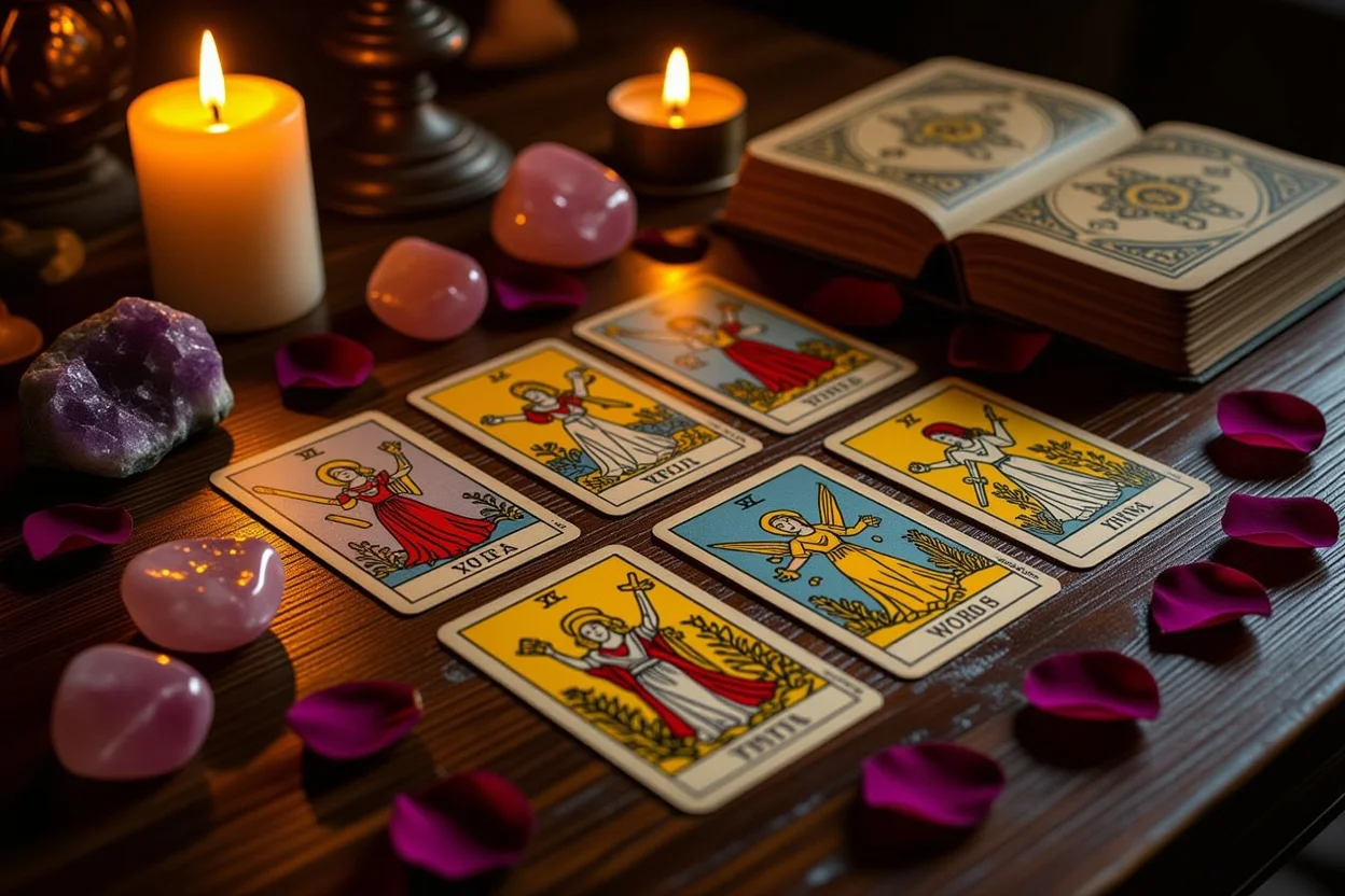 恋愛タロット占いのマイナーアルカナカードスプレッド