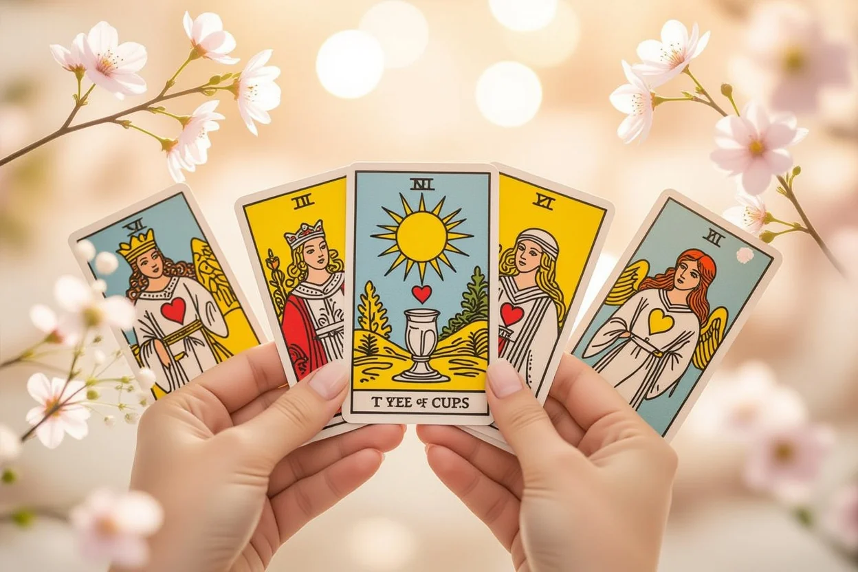 カップの3を中心とした恋愛タロットカードの詳細画像