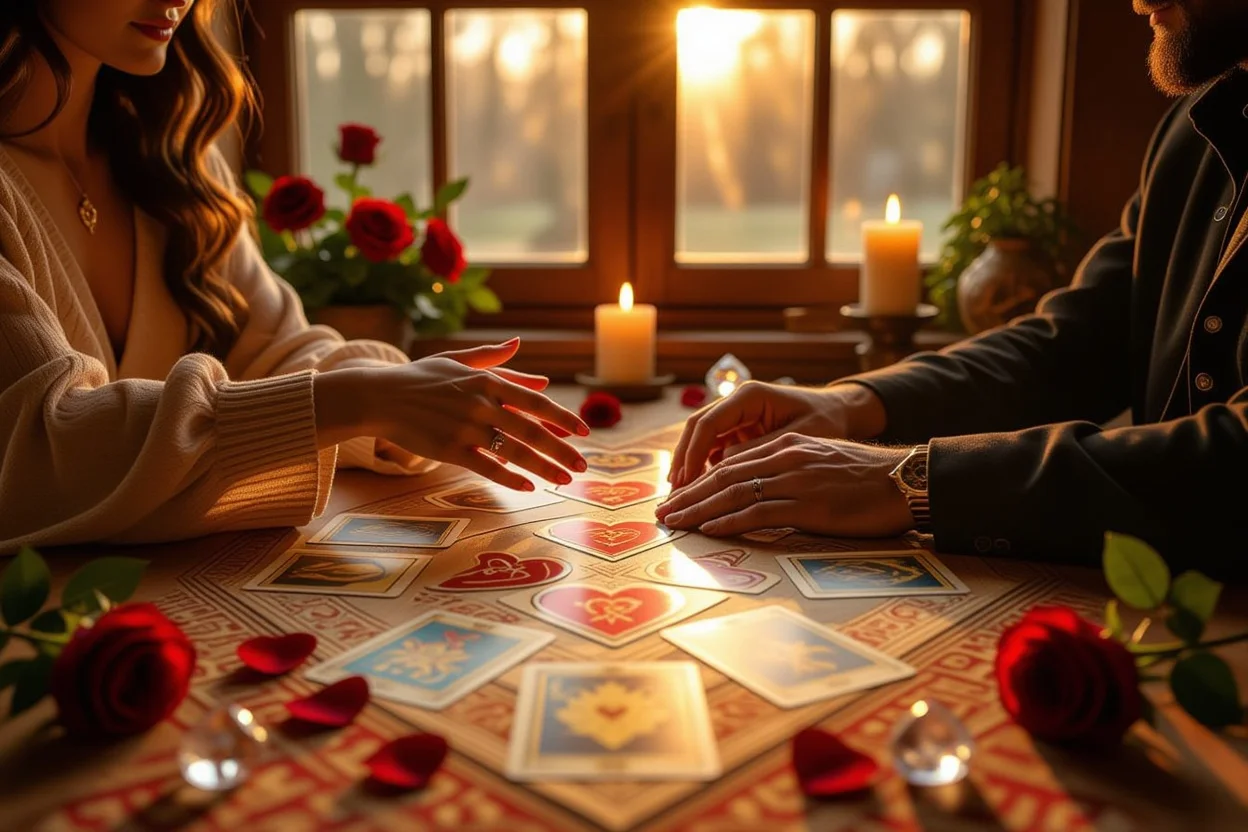 恋愛タロットで愛される関係性を築くカップルのイメージ