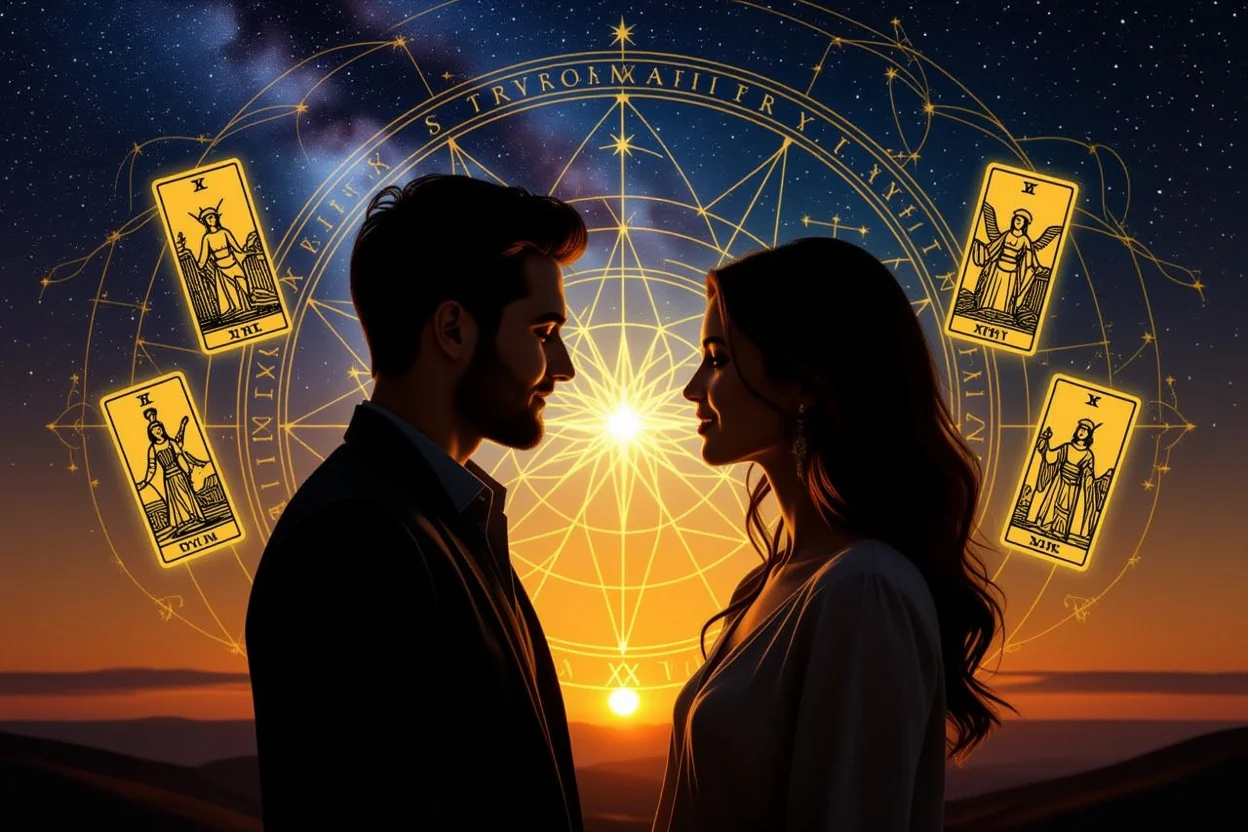 恋人同士の本音と深層心理を映し出すタロット占いの神秘的な世界