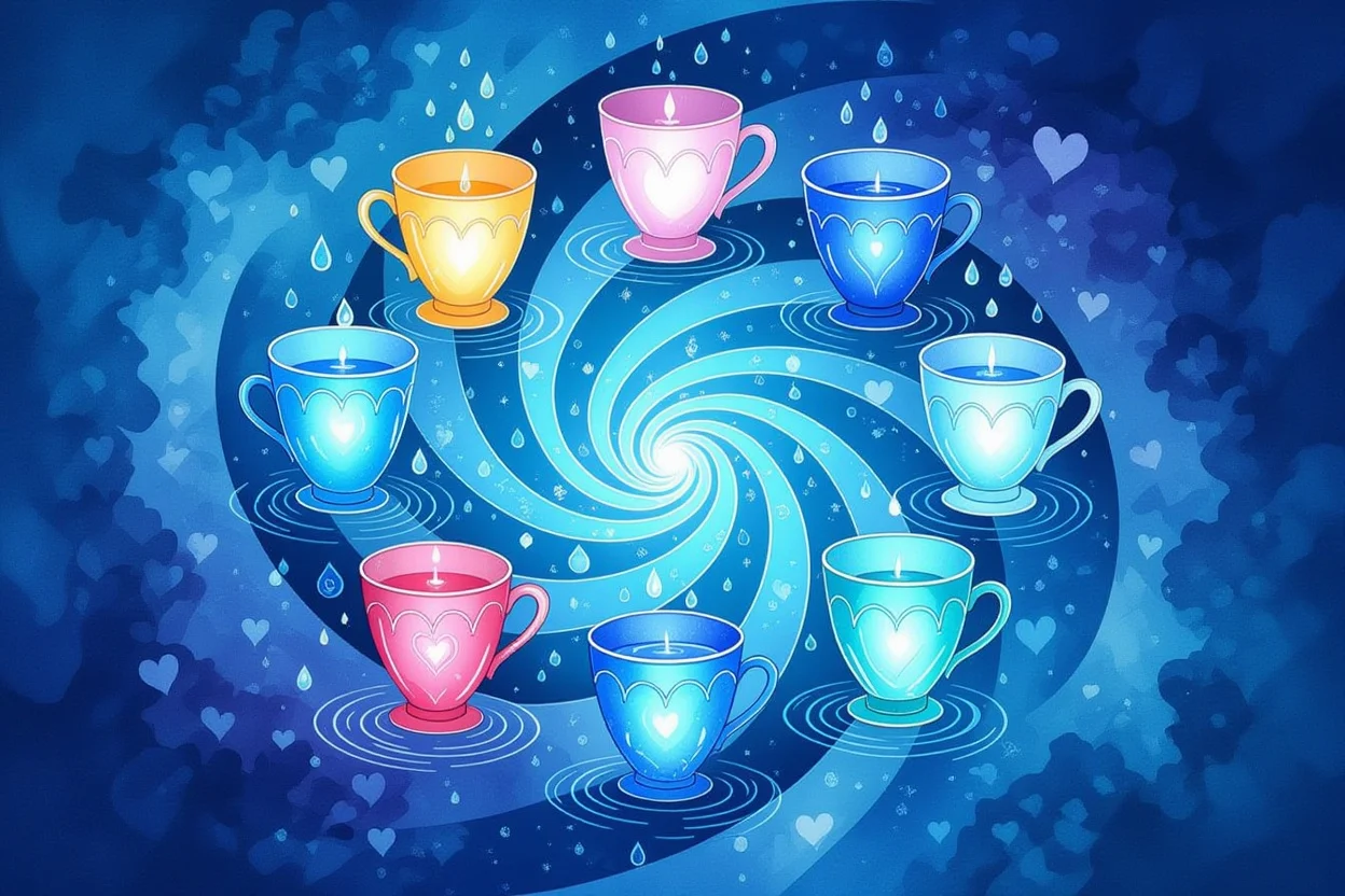 カップのスートタロットカード、感情と愛情の深層心理を表現