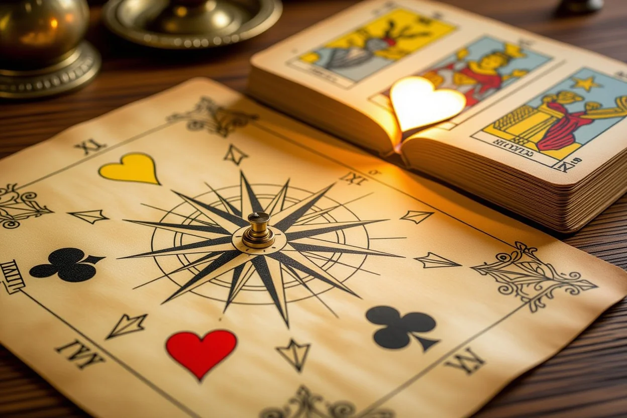 恋愛の羅針盤としてのタロットカード四大スートのガイダンス画像