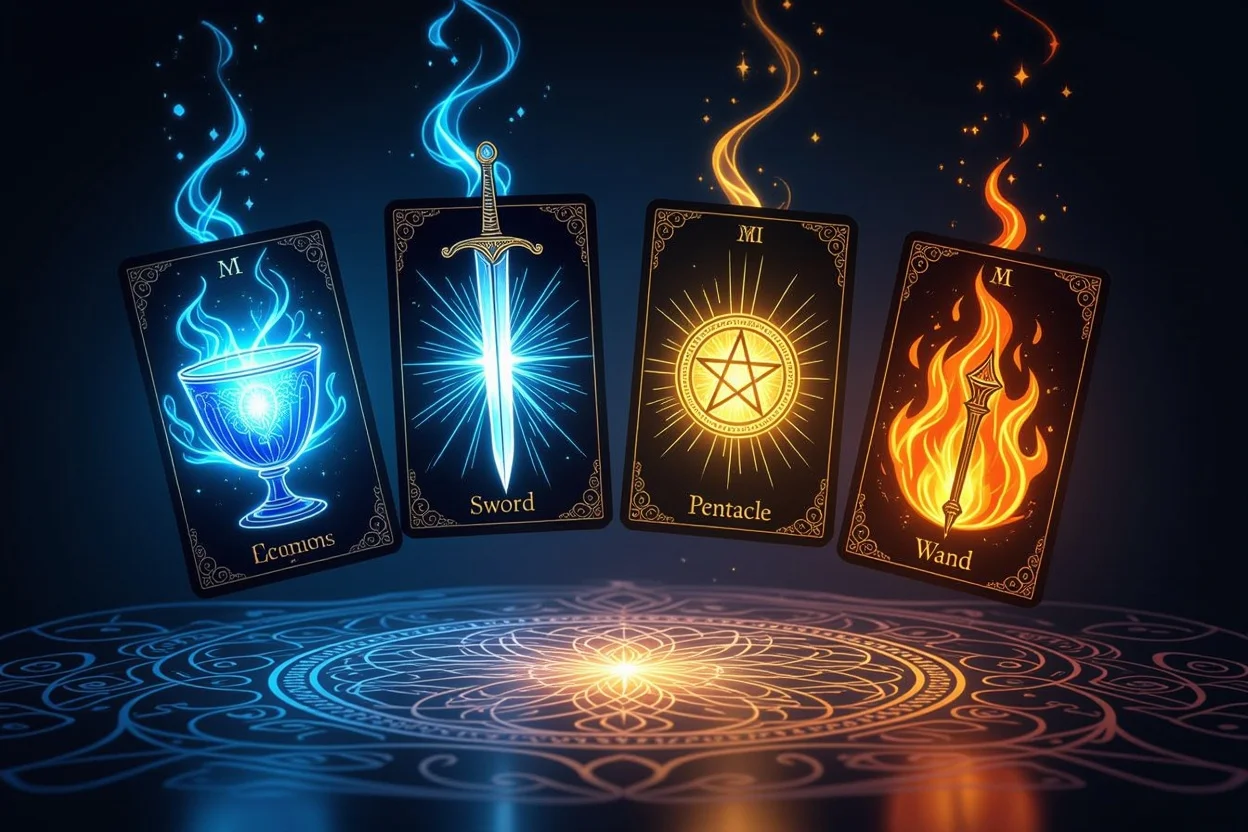 マイナーアルカナ四大スート - カップ・ソード・ペンタクル・ワンドの恋愛占い