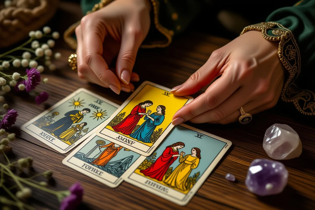 逆位置のタロットカードで恋愛の隠れたメッセージを読み取る、深層心理の探求