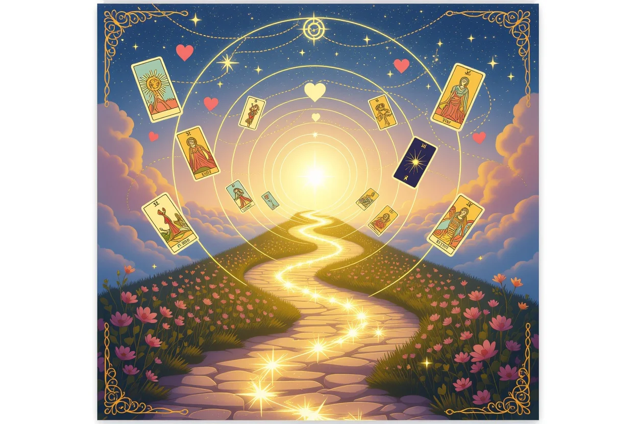 運命の愛へと続く神秘的な道のりとタロットが示す恋愛の未来