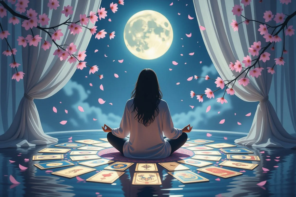 自己受容と内面成長を表現するタロット瞑想、恋愛関係における自分自身との向き合い方とスピリチュアルな成長