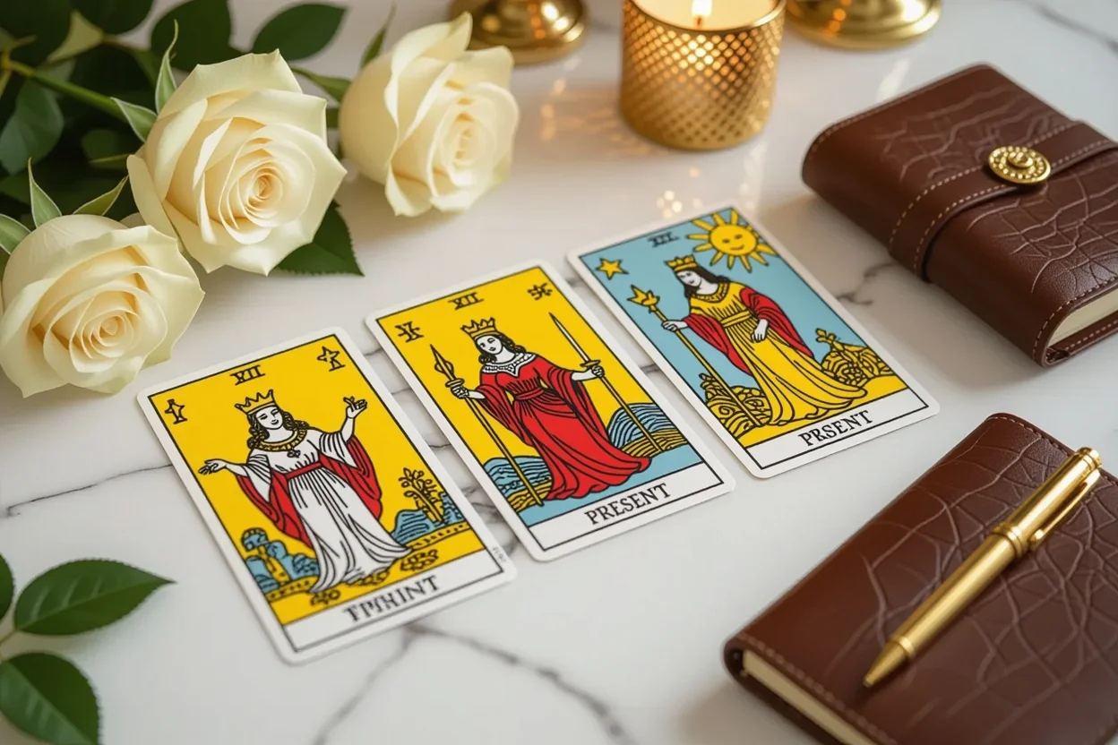 恋愛タロット三枚引き・過去現在未来の恋愛運勢占い