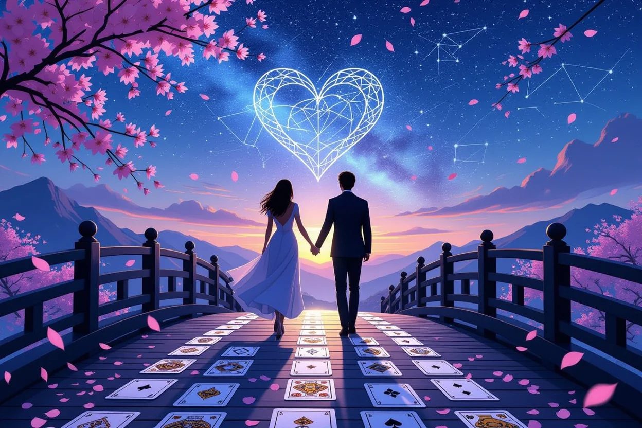 理想の恋愛を引き寄せるタロットの神秘的な力、運命の出会い