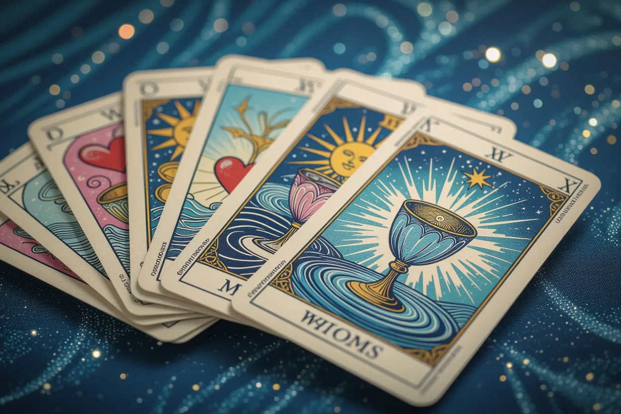 マイナーアルカナのカップのスート、恋愛と感情を象徴するタロットカードの詳細画像