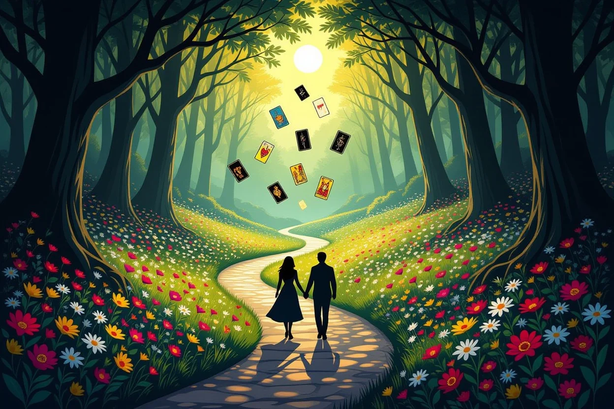 恋愛の困難を乗り越えて光へ向かう道のりとタロットカード