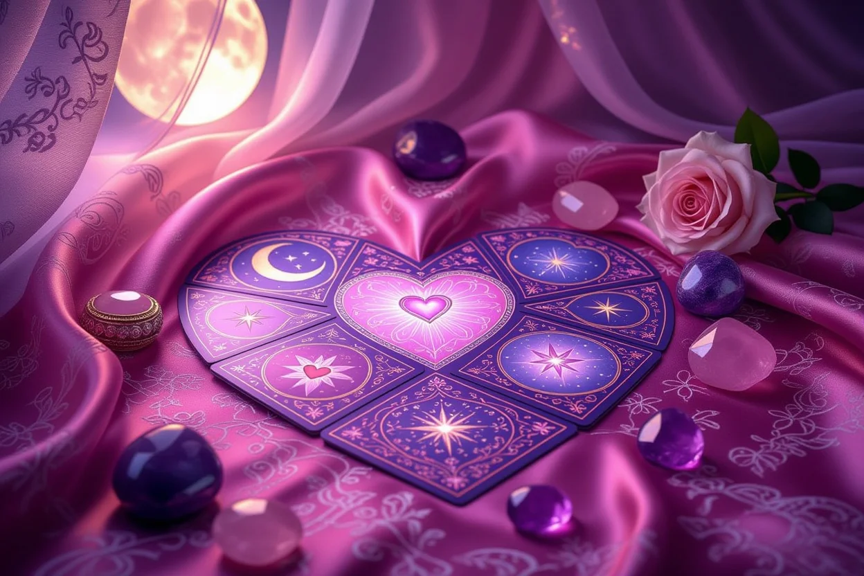恋愛専用タロットスプレッドとローズクォーツの神秘的な占い