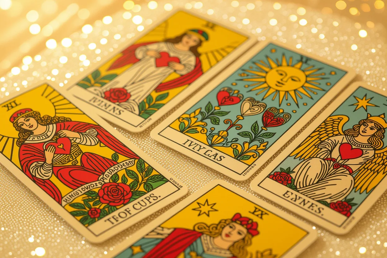 恋愛運を高める重要なタロットカードの美しいスプレッド配置