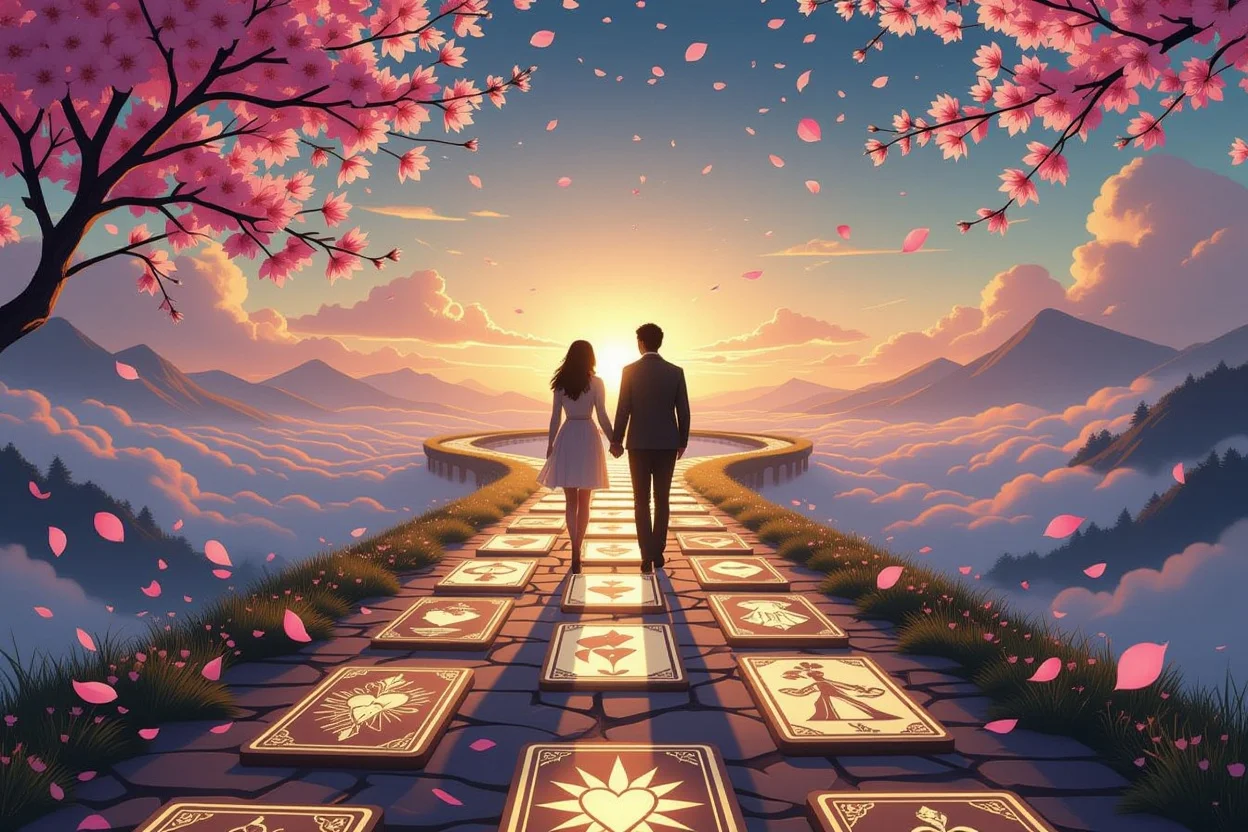 恋愛の未来への道筋を示すタロットカード、具体的な行動で愛を実現する道