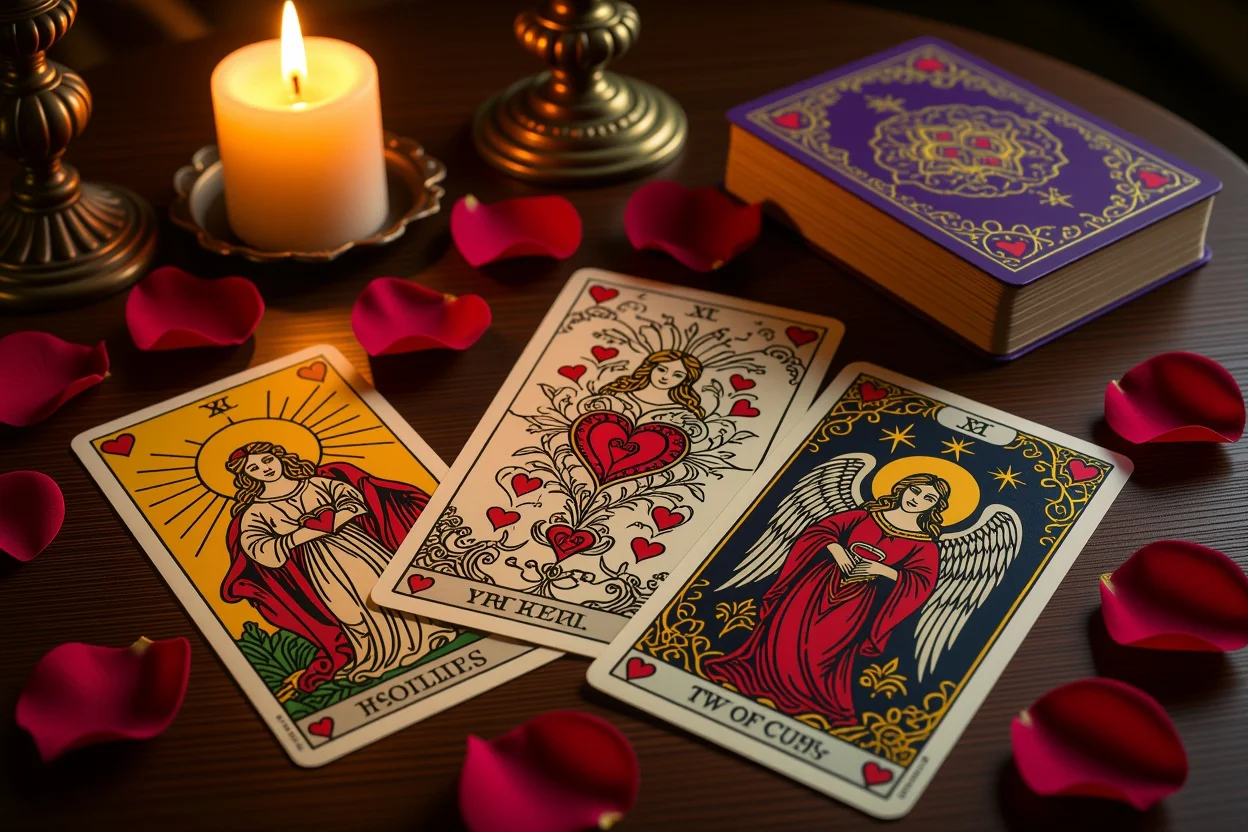 恋愛タロットカードスプレッド・ロマンチックな占い・愛の運命を読み解く