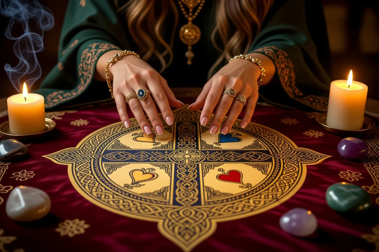 プロの恋愛タロット占い、ケルト十字スプレッドで読み解く恋愛運と相性診断