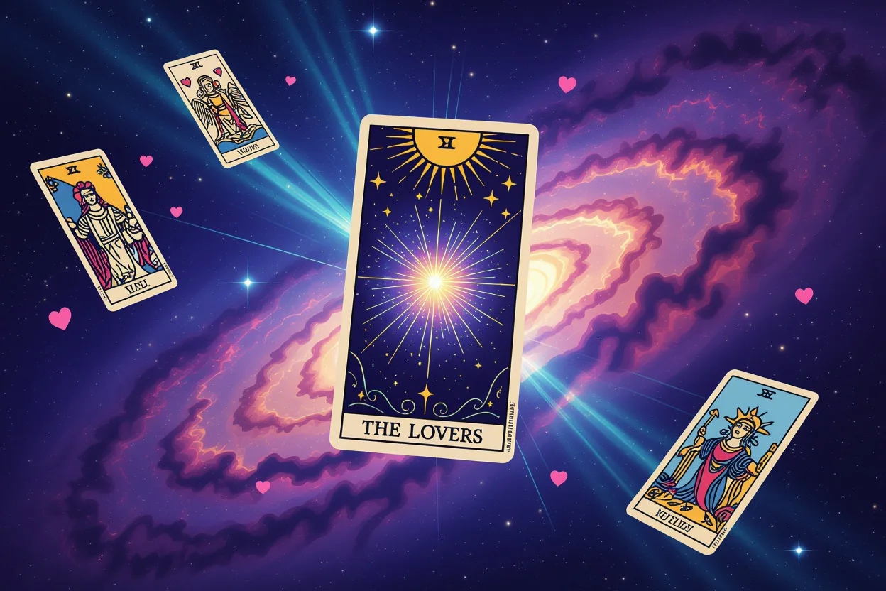 宇宙の愛の法則を示すメジャーアルカナ｜恋人のタロットカードと宇宙エネルギー